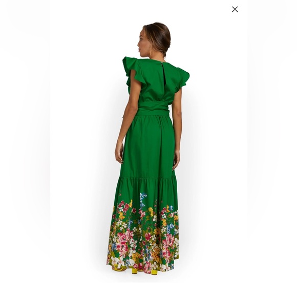 NWT Gorgeous Green Floral Maxi XXL - Picture 2 of 3